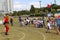 The children racing in sydney stadium,australiaia