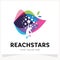 Children Reach Stars Logo Design Template Inspiration