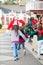 Children Running To Embrace Santa Claus