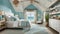 A children\\\'s bedroom artfully decorated to inspire wanderlust