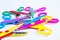 Children`s creativity cut shaped scissors, colorful scissors