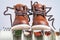 Children\\\'s demi shoes dry on radiator after getting wet