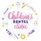 Children s Dental Clinic Banner, Cartoon Style. Colorful Vector Illustration With Writing In The Middle And Teethcare