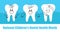 Children`s Dental Health Awareness Month in February concept vector. National Dental Hygiene Month, week, day