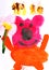 Children\'s drawing Teddy bear and bees