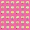 Children`s emotions seamless pattern,