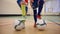 Children`s indoor soccer training