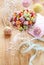 Children\'s party table: candies and cake pops