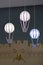 Children`s pendant light parachute, night light for children, soft, for boys and girls, with dim light