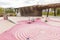 children's pink street playground new modern style minimalistic design yard