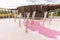 children's pink street playground new modern style minimalistic design yard