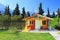 Children\'s play house in a yard