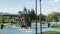 Children\'s playground in a city recreation park