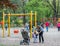 Children s playground inside in KIng MIhai I park Herestrau, in Bucharest
