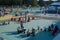 Children\\\'s playground. Leko Park. Original, interesting, bright, modern, reliable sports and children\\\'s facilities.