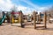 Children\'s playground with play structure