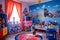 Children\\\'s playroom with toys. Selective focus. Toy Ai Generative