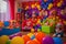 Children\\\'s playroom with toys. Selective focus. Toy Ai Generative