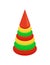 Children s Pyramid First Toy for Baby Play Vector