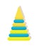 Children s pyramid first toy for baby play vector
