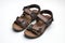 Children\\\'s sandals for boys on a white background