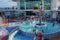 Children`s splash pad on a cruise ship