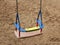 Children`s swing on the Playground