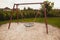 Children`s swing wooden