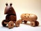 Children\\\'s toys made of wood. Built based on animal character, belief or vehicle.