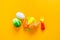 Children`s toys vegetables fruits and products for the game of the store. Flat lay Copy space