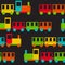 Children\'s Train Seamless Pattern Vector