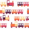 Children\'s Train Seamless Pattern Vector