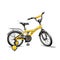 Children`s tricycle toy yellow vector graphic illustration