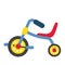 Children`s Tricycle transportation cartoon character side view vector illustration