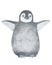 Children\\\'s watercolor illustration. Northern penguin.