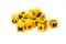 Children\'s yellow cubes with letters