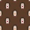 Children seamless pattern with hedgehogs.