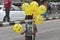 Children Selling Smiley Balloon On Streets