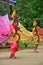 Children of Shan them show kinnari dance for traveler