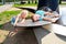 Children on the ship\'s propeller