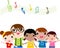 Children singing