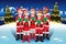 Children singing in Christmas choir