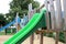 Children slide playground outdoor construction