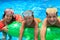 Children in swimming pool