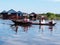 Children in the Tonle Sap lake in Cambodia