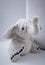 Children Toy : A white elephant doll .