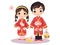 Children in Traditional Lunar New Year Attire