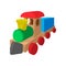 Children train cartoon icon