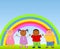 Children Under Rainbow