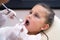 Children Visiting Dentist. Mouth Dental Checkup